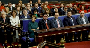 Gobierno, autoridades y representantes políticos navarros